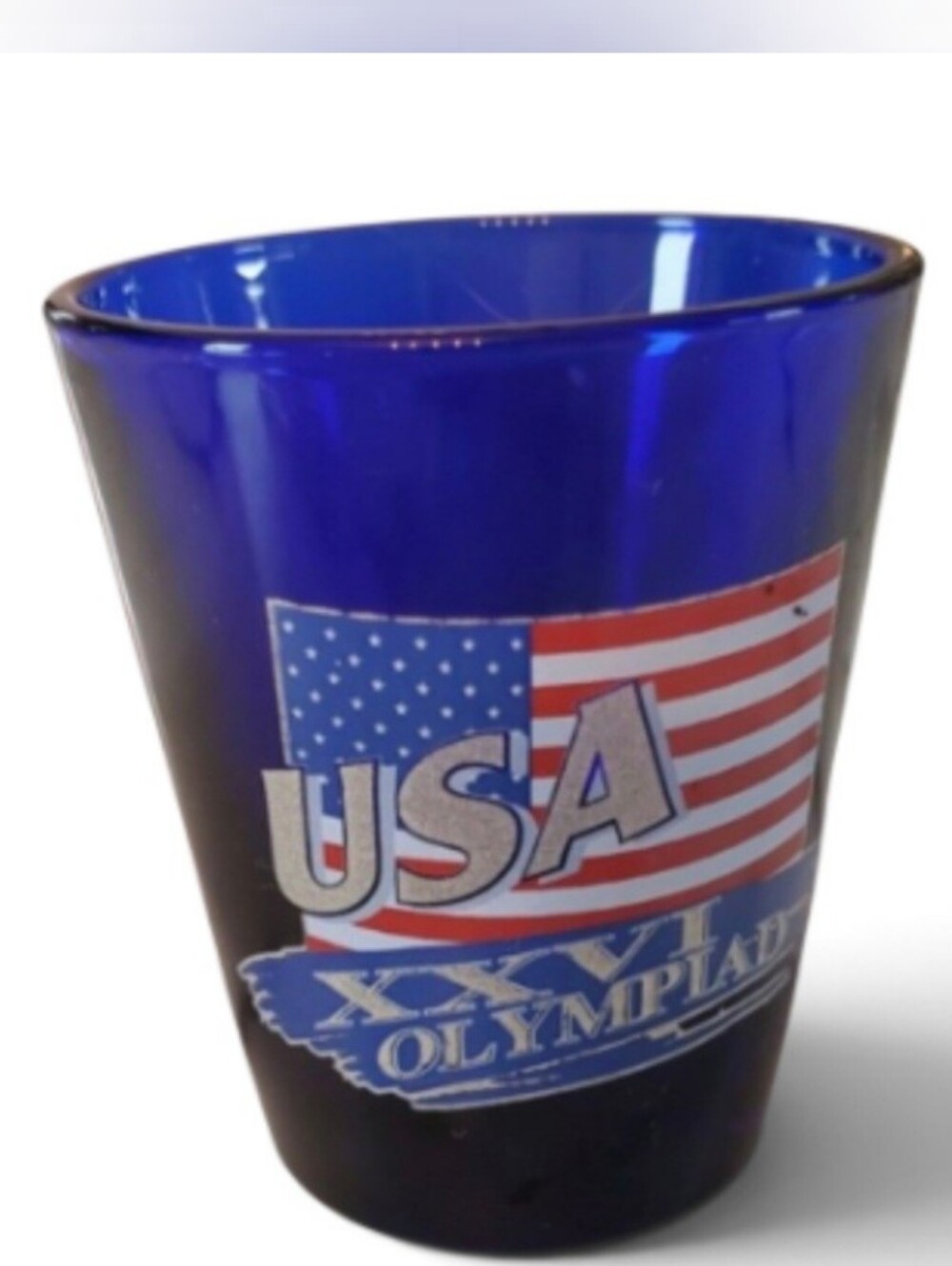 Olympics Shot Glass USA XXVI Olympiad Atlanta Games 1996